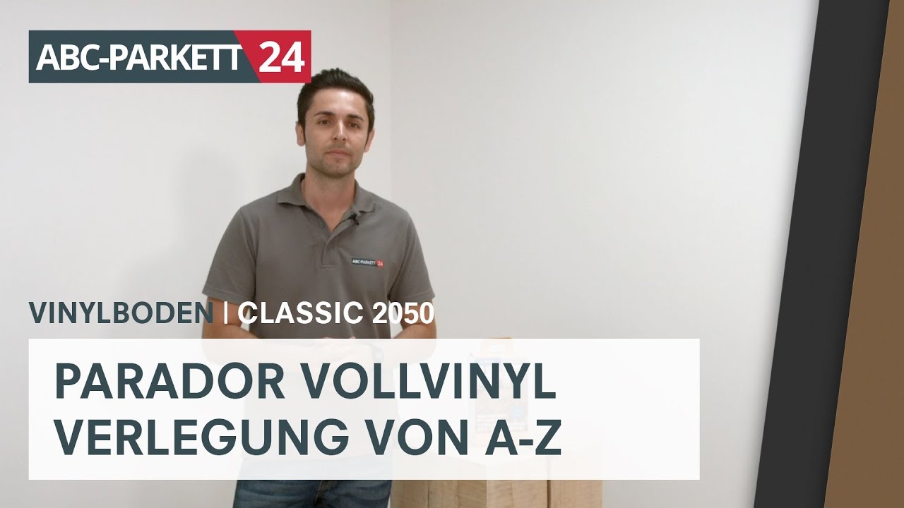 PARADOR Klick-Vollvinyl Classic 2050 richtig verlegen