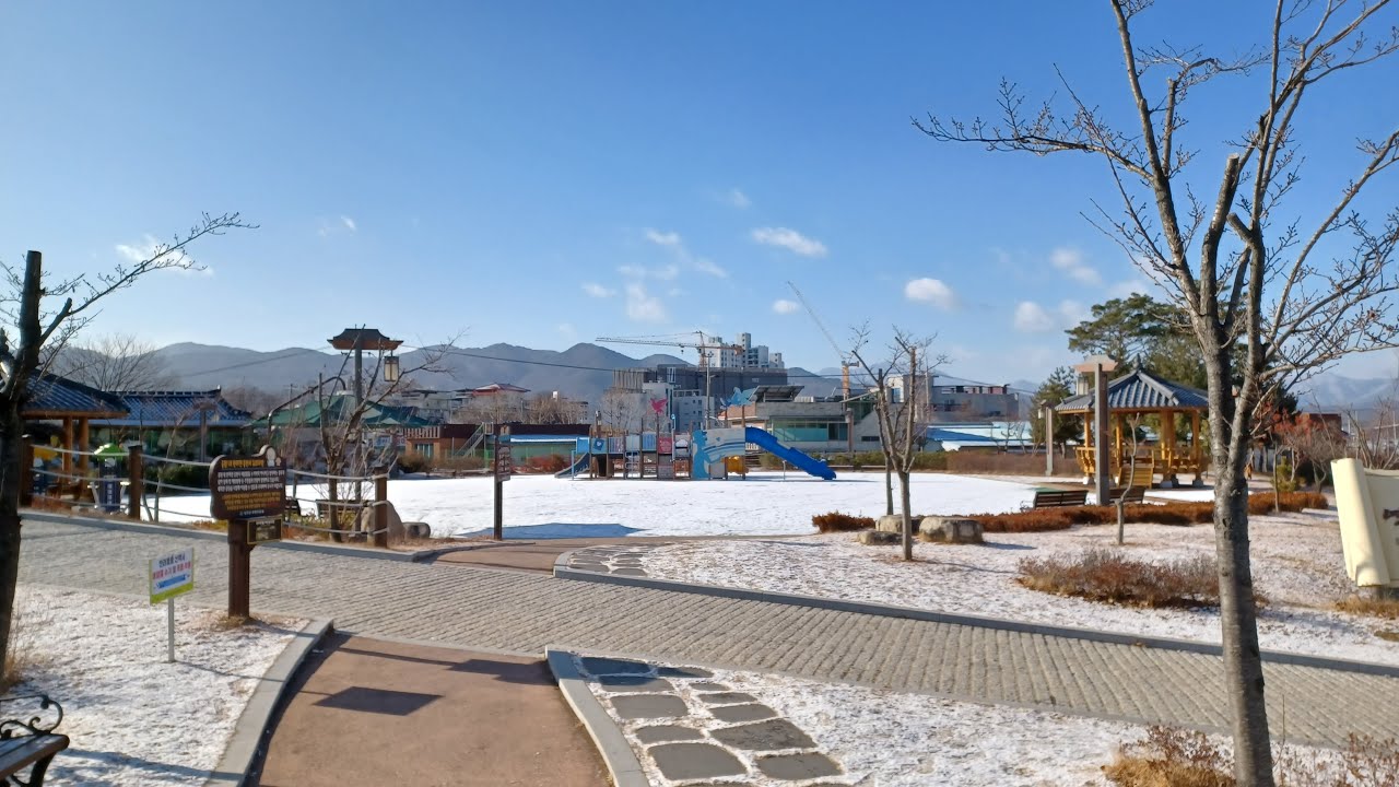 South Korean Winter on Rural Areas 1. Alleys and Parks @쩐문가
