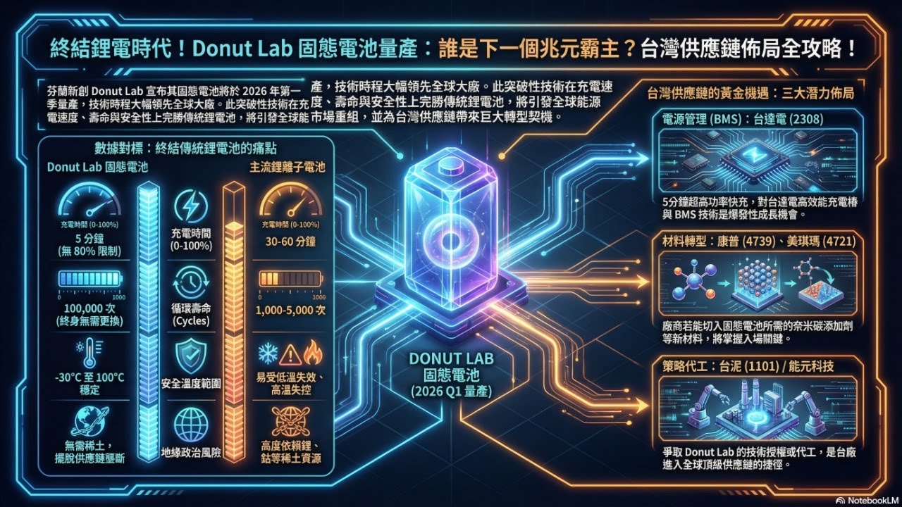 技術降維打擊：Donut Lab 固態電池革命