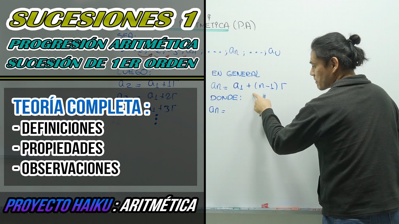 SUCESIONES (PARTE 1) | TEORÍA COMPLETA | PROGRESIÓN ARITMÉTICA | SUCESIÓN DE PRIMER ORDEN