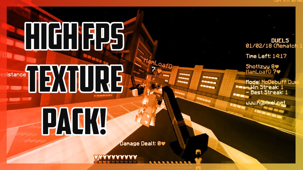 Minecraft SMOOTH PVP FPS TEXTURE PACK - Faithful Edit (1.7, 1.8)