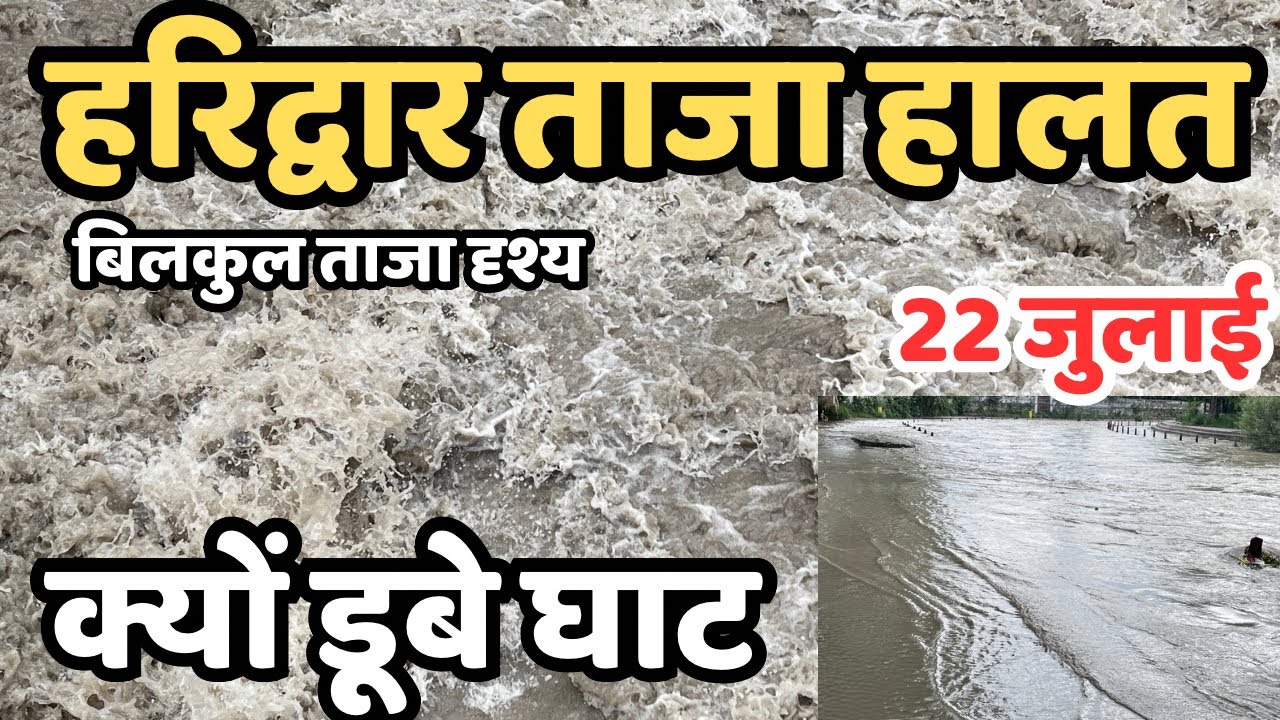 हरिद्वार :ताजा हालत || डूबे घाट से बचे || Haridwar 100% safe? | Haridwar live || haridwar flood?