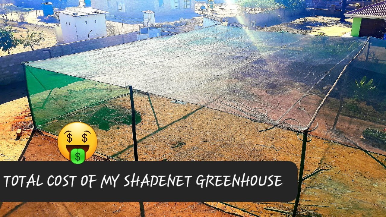 HOW MUCH I SPEND TO BUILD SHADENET GREENHOUSE |Total Cost|#diy #gardening #farming #urbanfarming