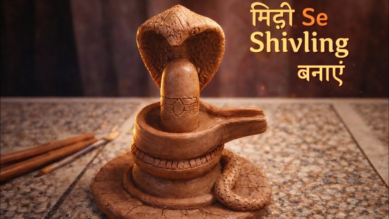 👉 Kacchi Mitti Se Shivling Kaise Banaye | DIY Clay Shivling Making | Mahadev Murti Art