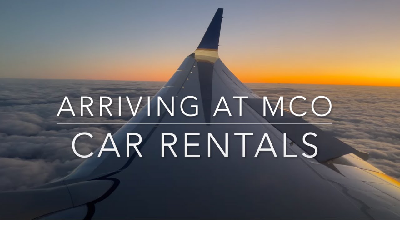Orlando (MCO) Walking Directions - Plane to Car Rentals