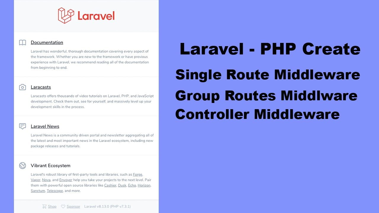 Laravel  - PHP Create Middleware Using Three Different Methods