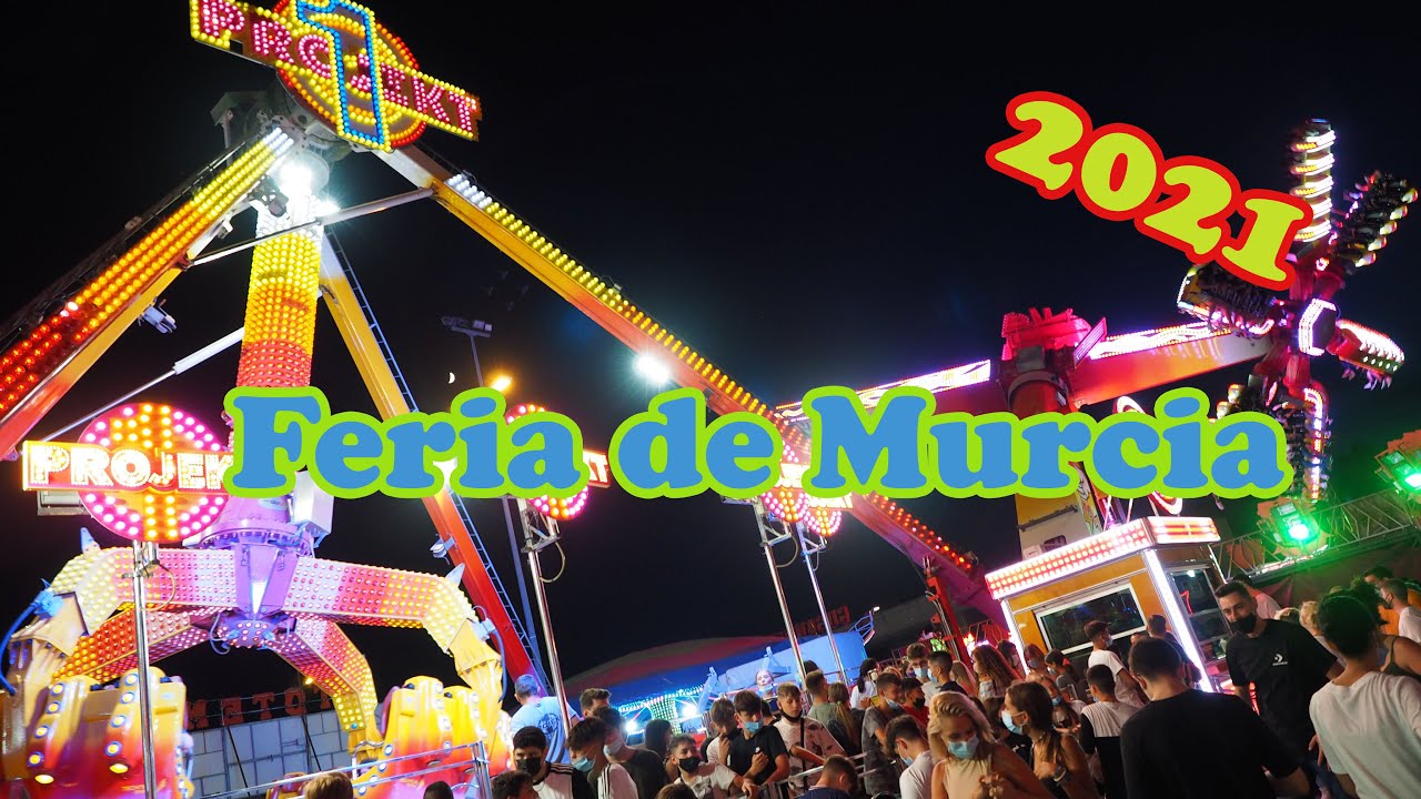 Paseo por la Feria de Murcia 2021. Realizado por Feriadatabase.