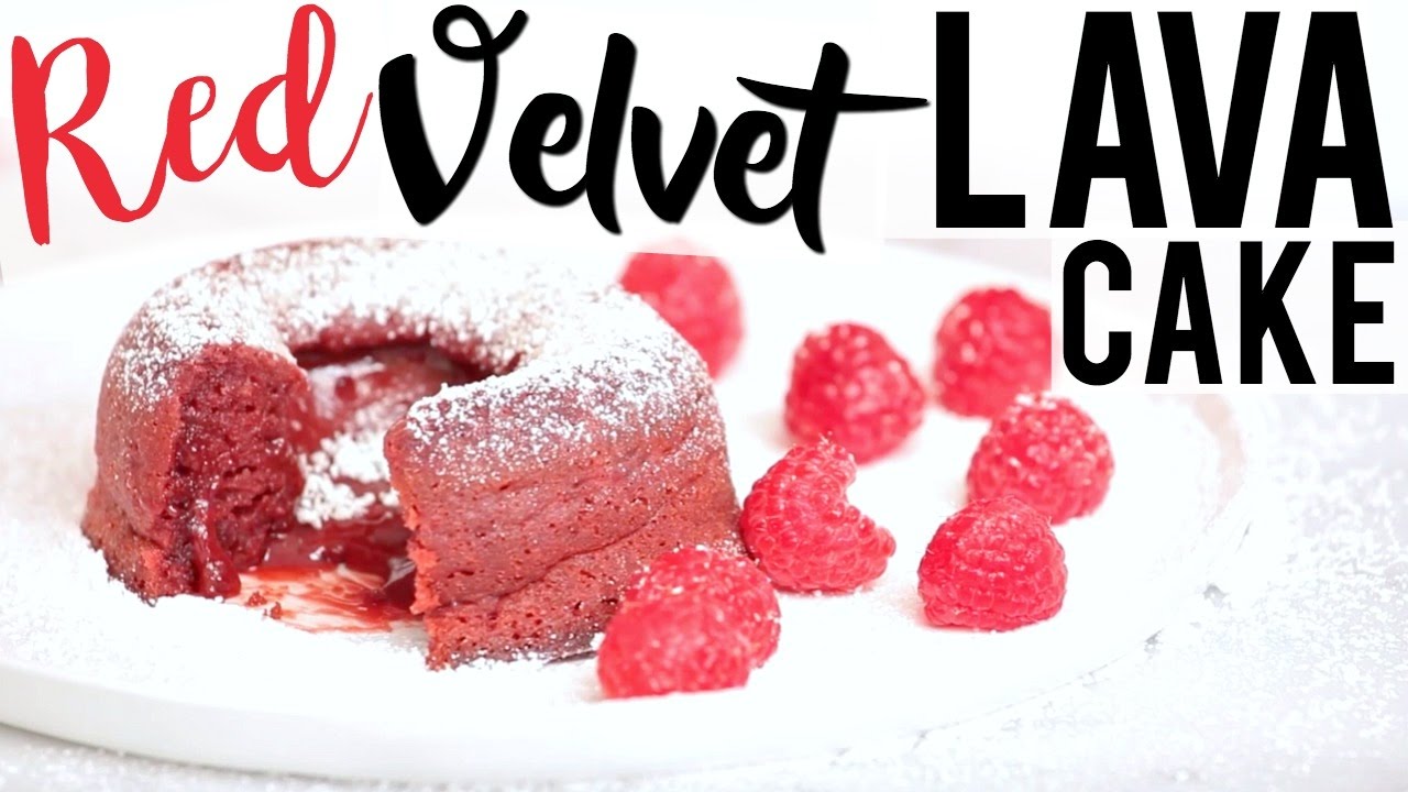 RED VELVET LAVA CAKE | Baking with Meghan