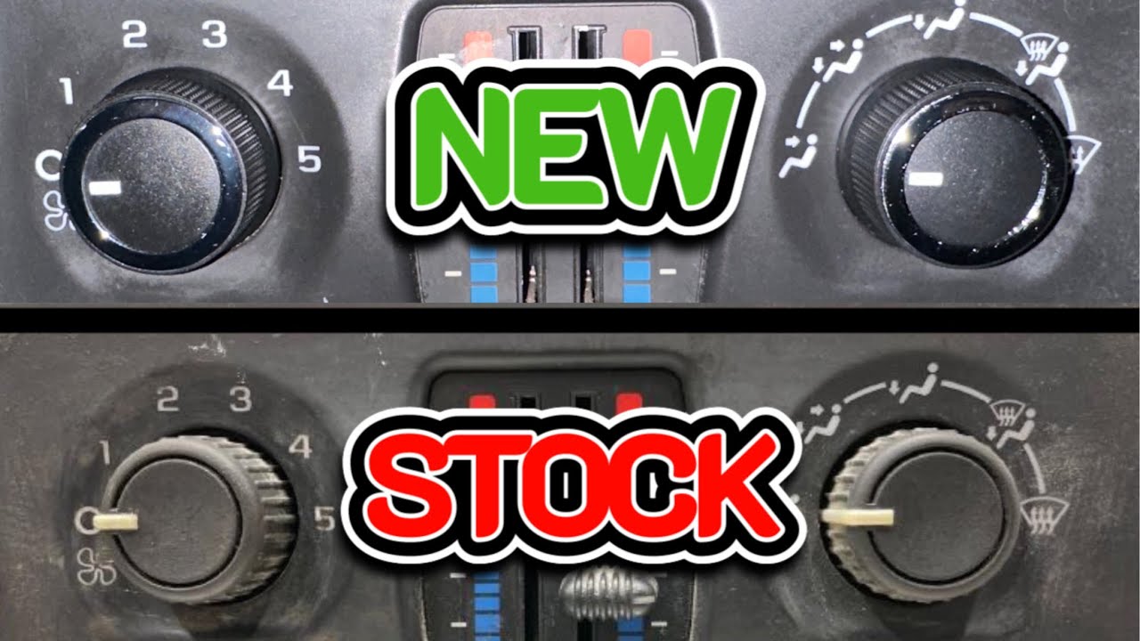 03-07 Silverado Sierra Chrome AC Knob Mod Upgrade