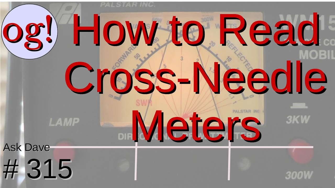 How to Read Crossed-Needle SWR/Watt Meters (