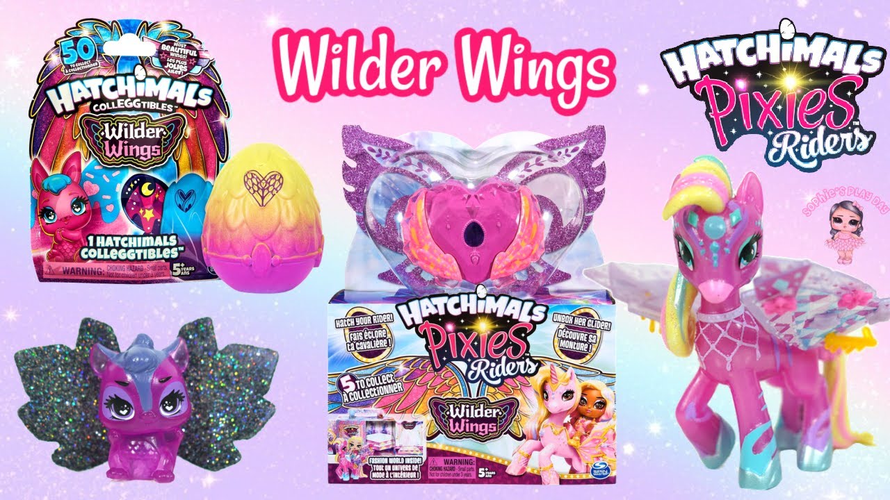 Hatchimals Pixie Riders Wilder Wings and Hatchimals Colleggtibles Wilder Wings Unboxing