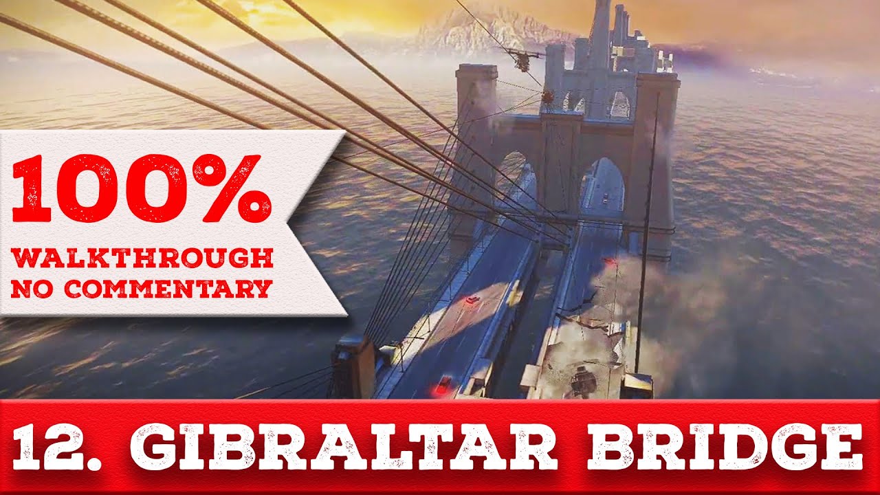 Wolfenstein: The New Order Walkthrough (Über difficulty,All Collectibles) part12 GIBRALTAR BRIDGE