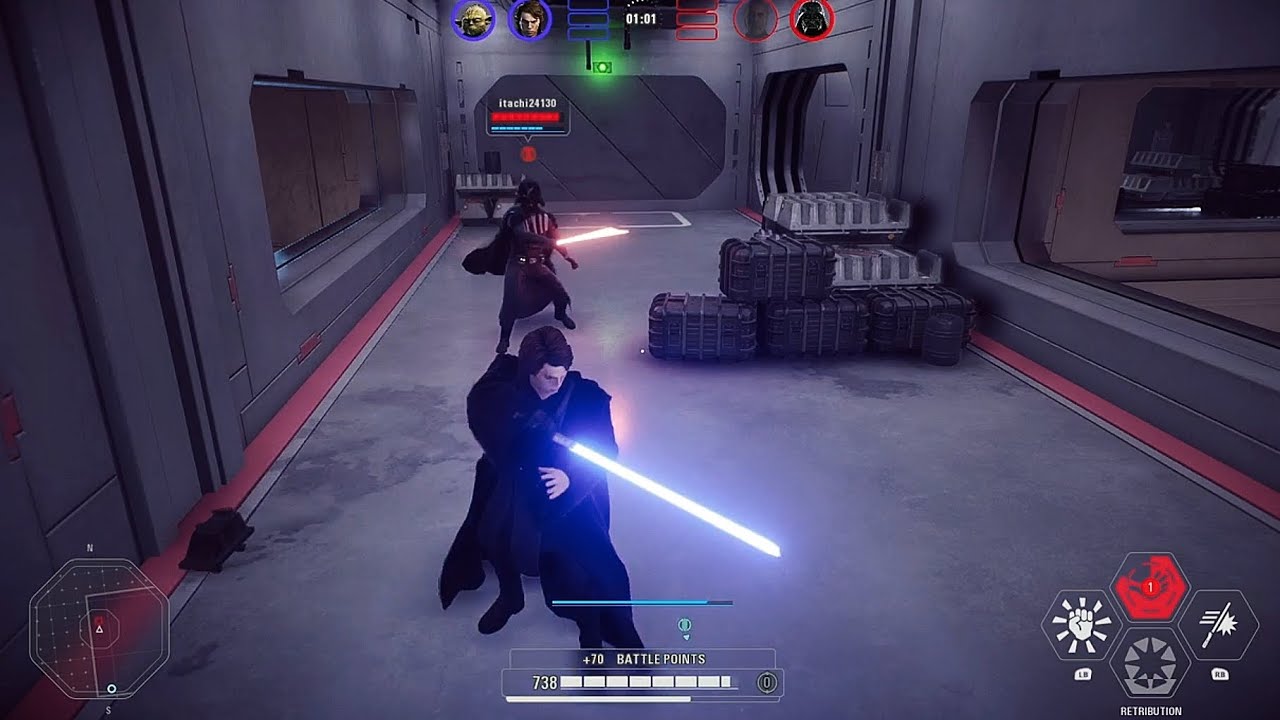 SW BF2: Vader fights his full potential self | Hero Showdown 