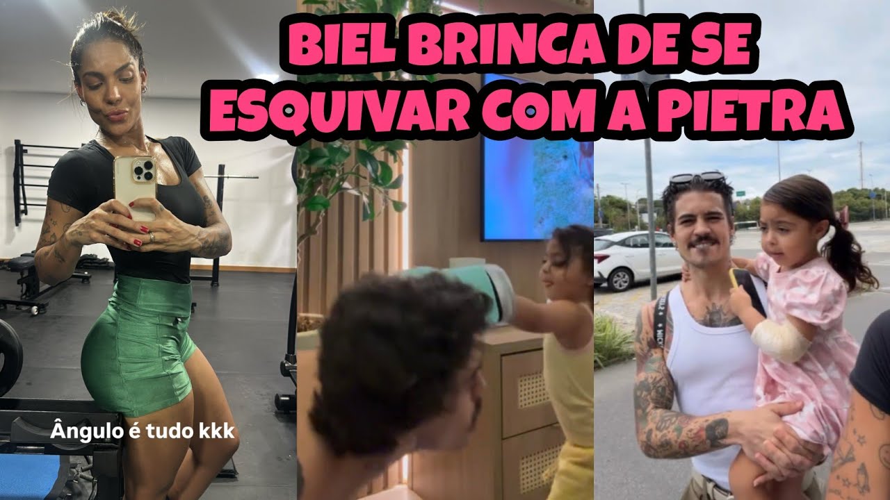 Pietra foi para o role com os pais  