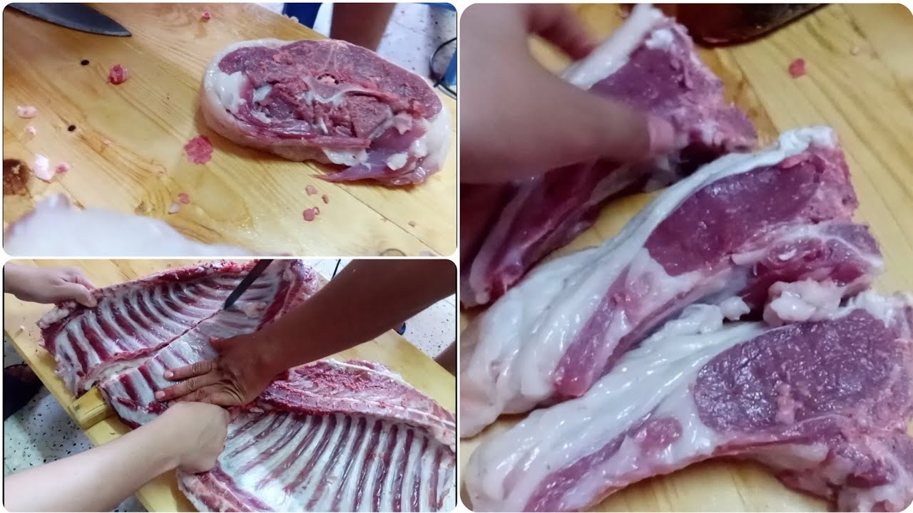 تقطيع الخروف تقطيع الاضحية بإحترافية في المنزل 🐏🐏🐏