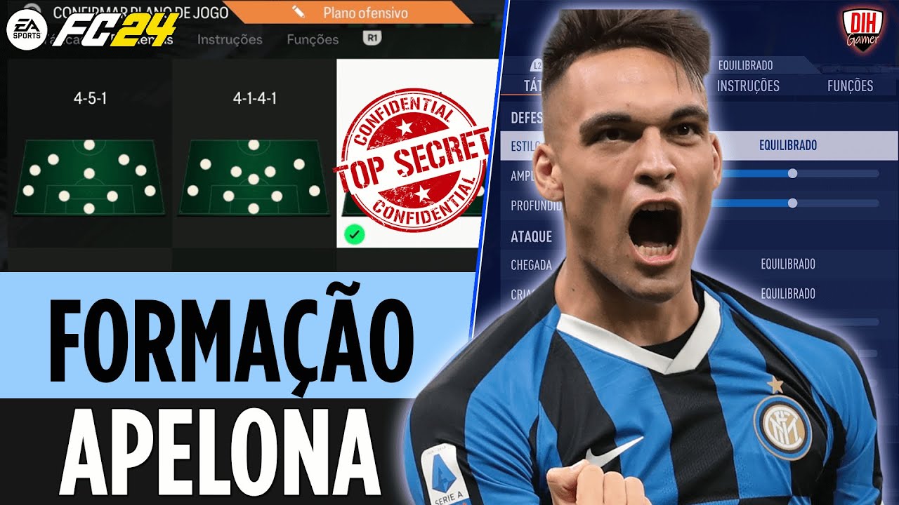FC 24 | FORMAÇÃO APELONA PÓS ATUALIZAÇÃO! Melhor tática meta do Ultimate team EA FC 24