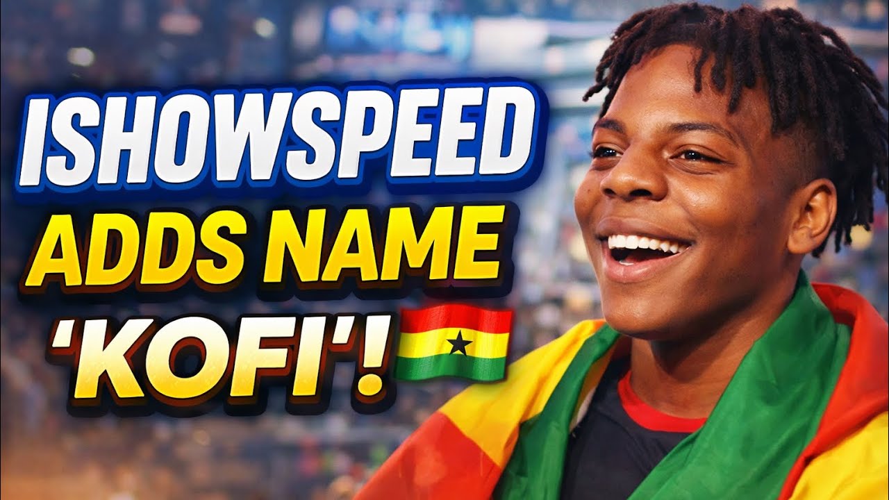 ISHOWSPEED поразил поклонников, добавив в сеть ганское имя «Кофи» 😱🇬🇭