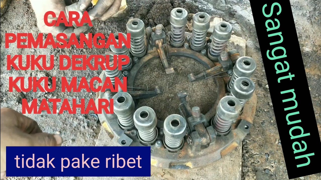 cara pemasangan kuku dekrup/kuku macan/matahari