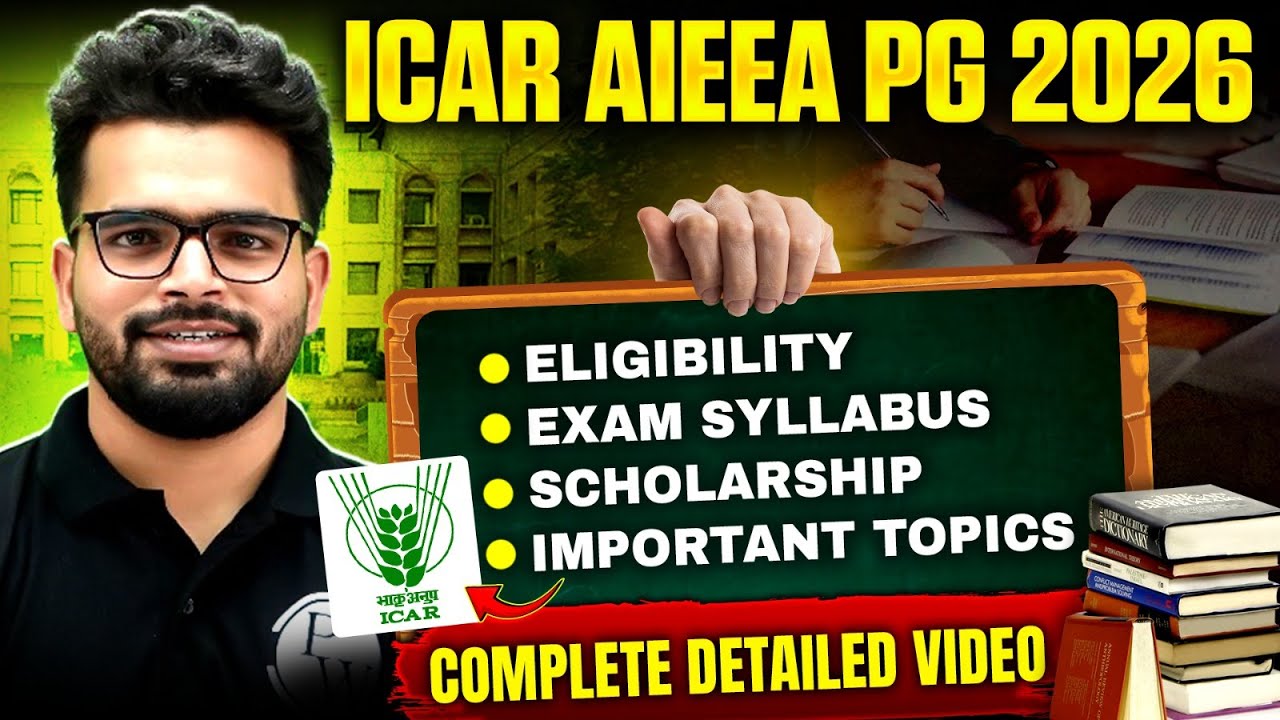 ICAR AIEEA PG 2026 | Eligibility, Syllabus, Scholarship & Important Topics Explained!