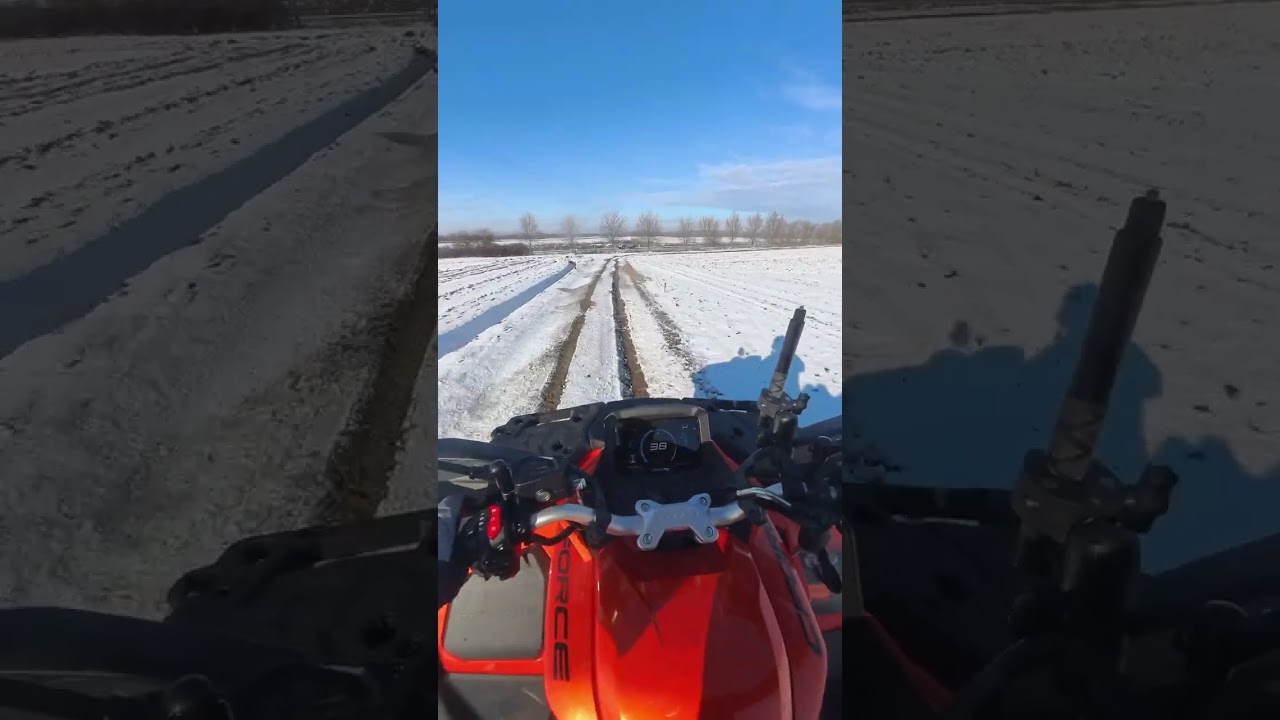 Első havas gurulás. Quad bérlés Dunaharaszti 