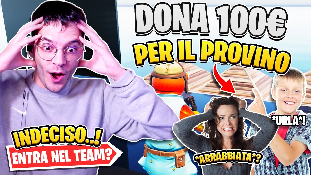 *DONA 100€ Per Fare il PROVINO*…la madre lo sente urlare 😳 Fortnite #fortnite #fortniteita #smi_ii