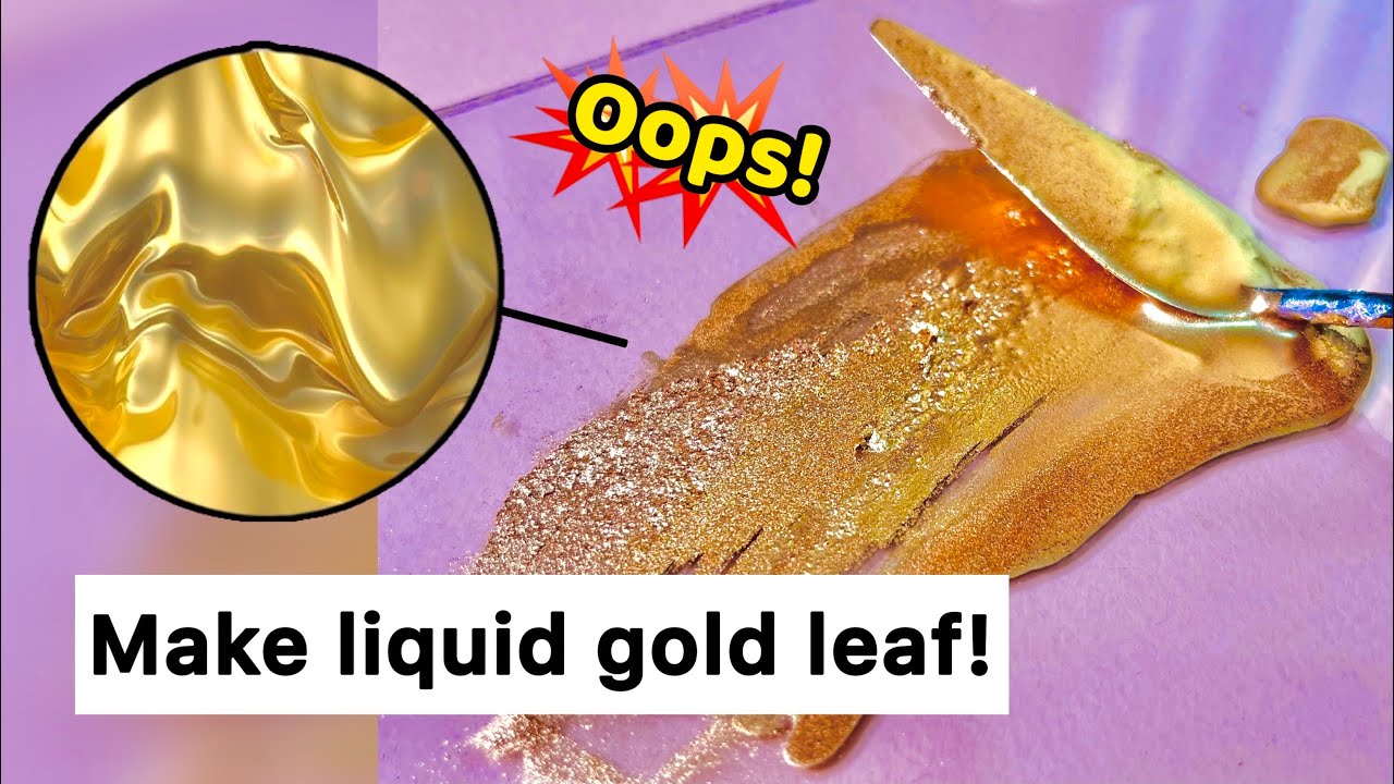 Gold leaf making: The easiest way to make gold leaf🎨