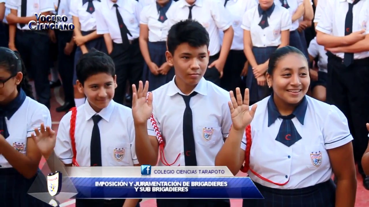 IMPOSICIÓN Y JURAMENTACIÓN DE BRIGADIERES ESCOLARES - COLEGIO CIENCIAS