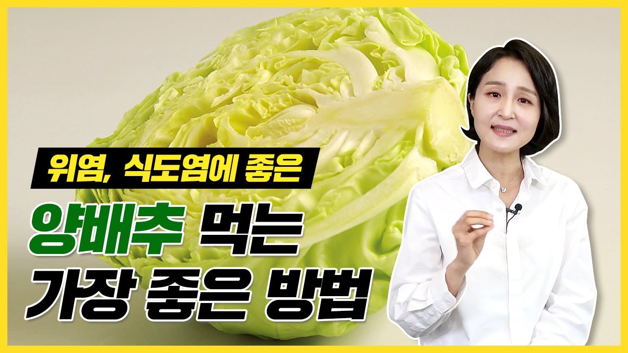 양배추, 이렇게 먹어야 위염에 효과 크게 본다!  위장에 보약되는 양배추 먹는 방법 [정라레]
