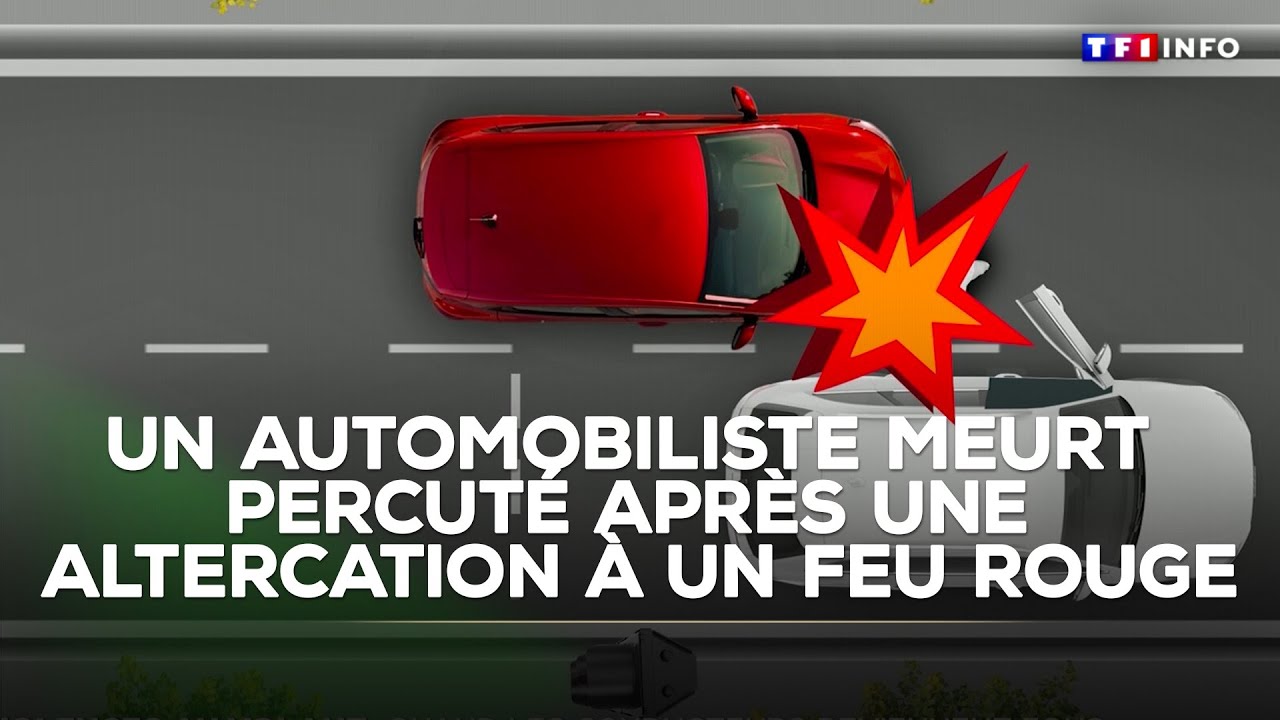 Un automobiliste meurt percuté après une altercation à un feu rouge｜TF1 INFO