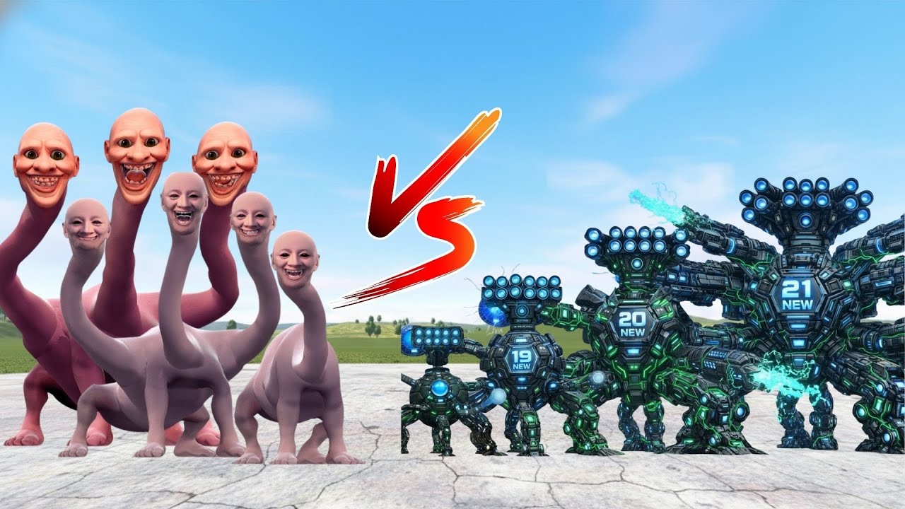 OMNIDROID V23 PHASE 2 Ultimate Evolution – All Forms Become Giant in Garry’s Mod!