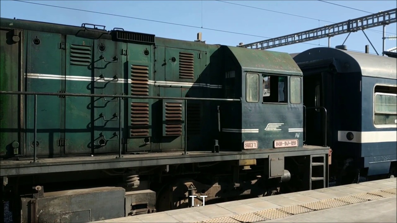 OLD Locomotive By GE 040-DJ Type U6B AT Tunis Station After A While Of Disappearance