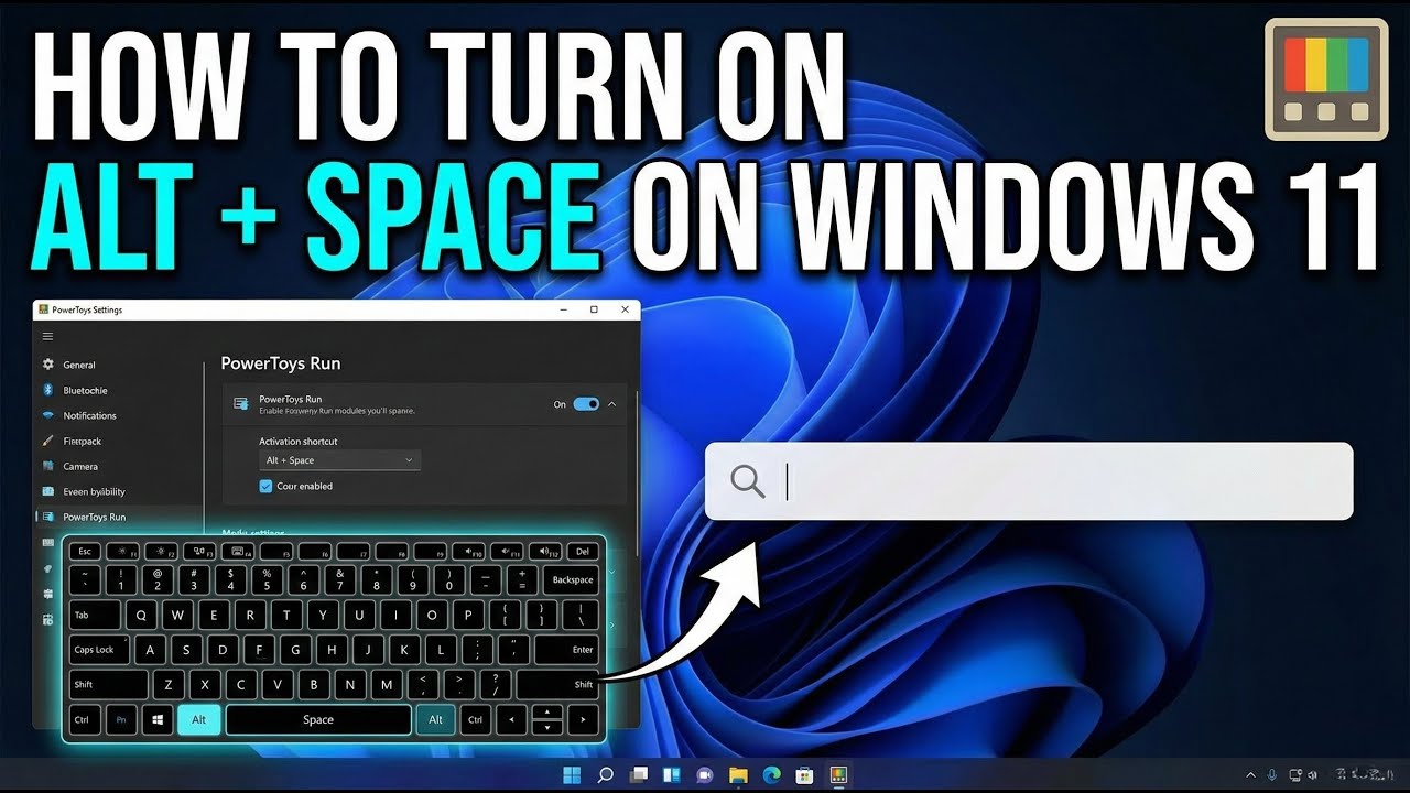 How to Get Mac Spotlight Search on Windows 11 Alt + Space Launcher | Power Toys Run Command