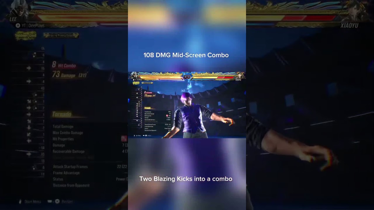This the Hardest Mid-Screen B2,3,4 combo with Lee 