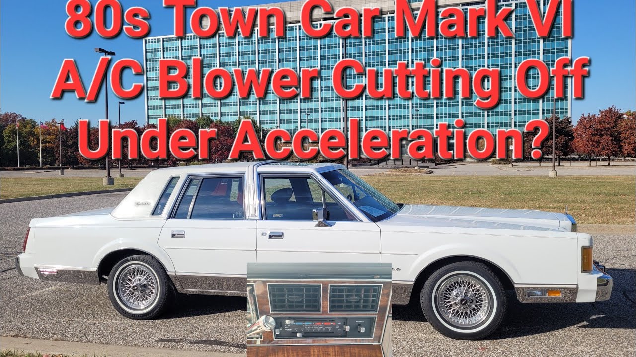 1980 - 1989 Lincoln Town Car Mark VI A/C Vacuum Leak Problem Diagnosis And Repair