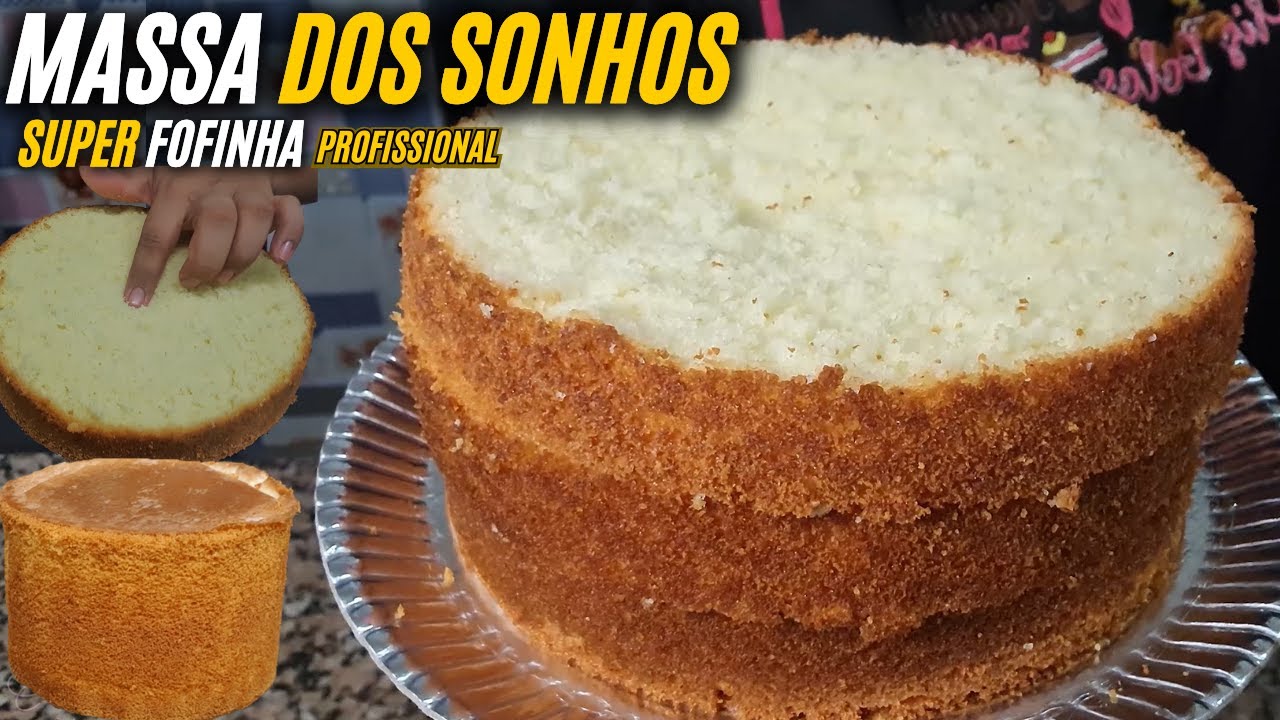 MASSA DOS SONHOS SUPER FOFINHA Massa Proficional Bolo Alto..