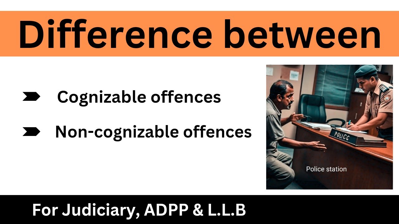 cognizable and non cognizable offence||difference between cognizable and non cognizable offence