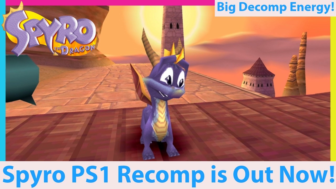 Spyro the Dragon Recomp Out NOW! OpenPete; More PS1 Recomps