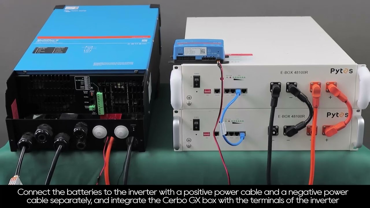 Pytes E-Box 48100R  Battery with Victron Hybrid Inverter-Integration and Closed-Loop Communication