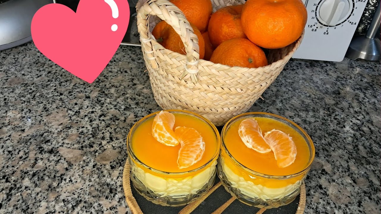 💥تحلية رمضانية منعشة🍊🍊🍊تحلية المندرين