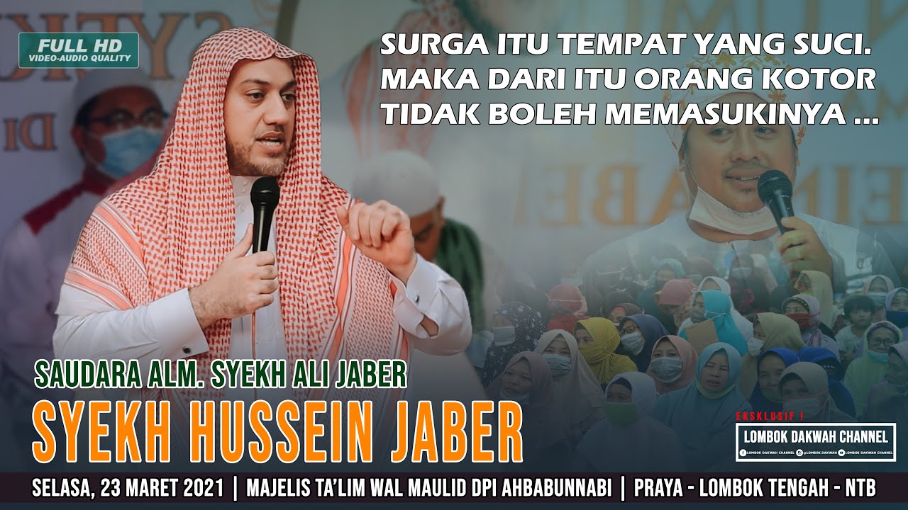 SYEKH HUSSEIN JABER saudara SYEKH ALI JABER berdakwah ke Lombok | di Markas DPI AHBABUNNABI Praya