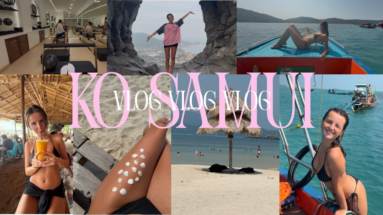 travelling thailand!!! 📍KO SAMUI (boat trip, horse riding on beach, pilates and more)🏝️👙