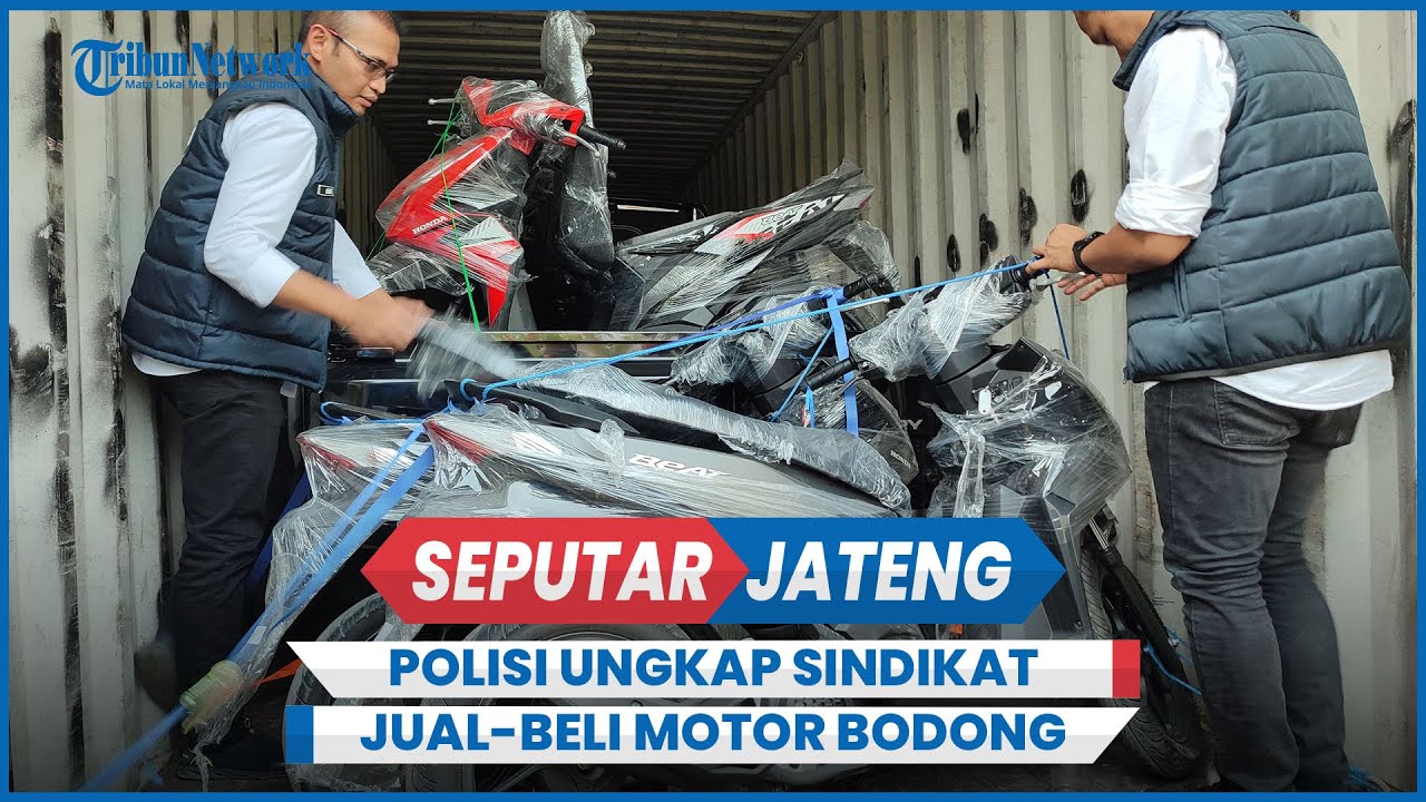Penampakan 64 Motor 8 Mobil Sindikat Jual Beli Motor Bodong Tujuan Timor Leste