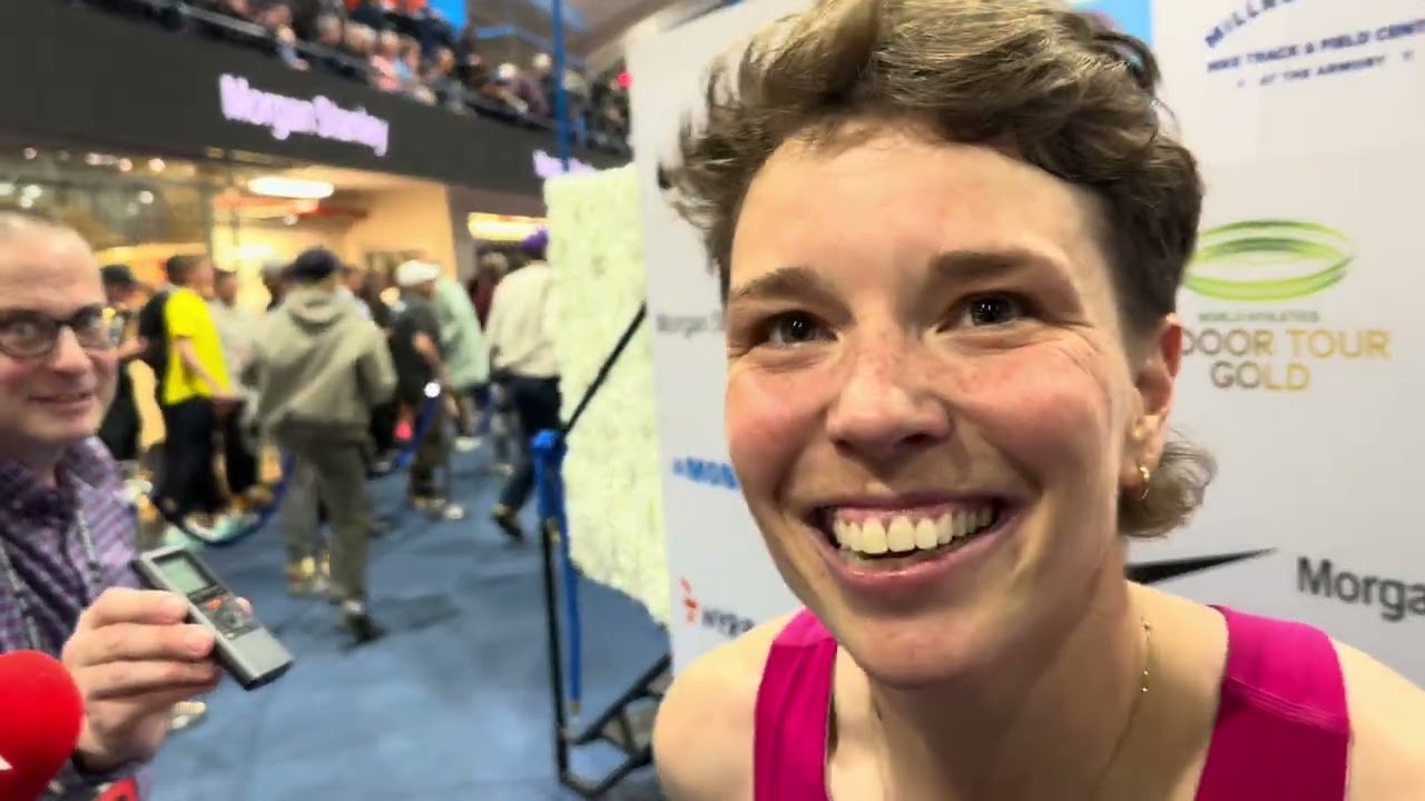 Никки Хилц, чемпионка Wannamaker Mile 2026 года