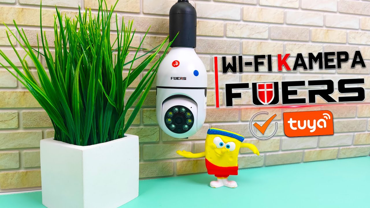 Очень ДЕШЕВАЯ и НЕОБЫЧНАЯ Wi-Fi КАМЕРА - ЛАМПА Fuers с цоколем E27 и с Автоотслеживанием !