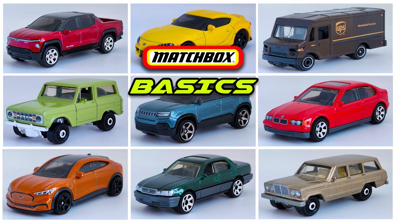 Preview - Matchbox 2025 Basics Lineups, Toyota GR Supra, Lexus LS 400, BMW 318ti, Jeep Avenger.