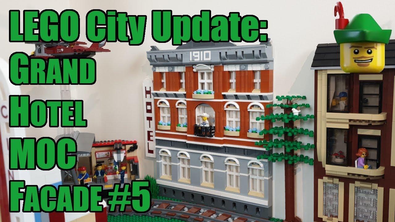 LEGO City Update - Grand Hotel MOC - Facade #5 10224 10182 🏨🏹