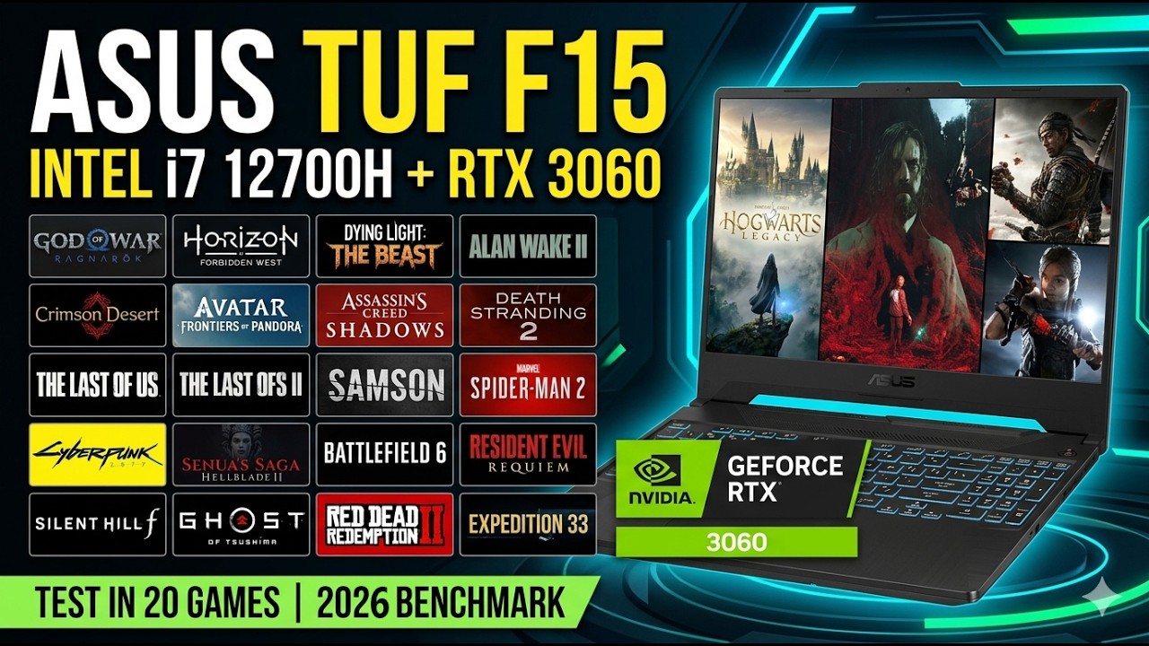 Тест производительности ASUS TUF F15 i7-12700H + RTX 3060 в играх | Стоит ли оно того в 2026 году...