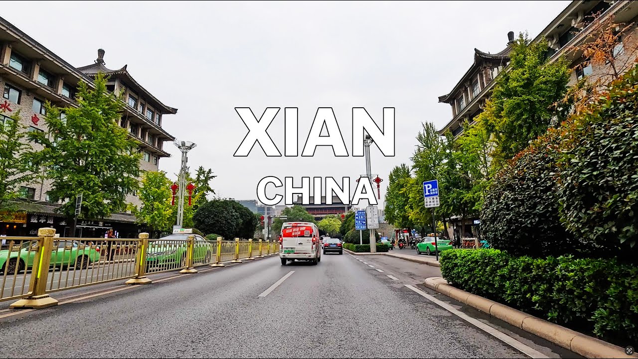 Xian, China - Driving Tour 4K