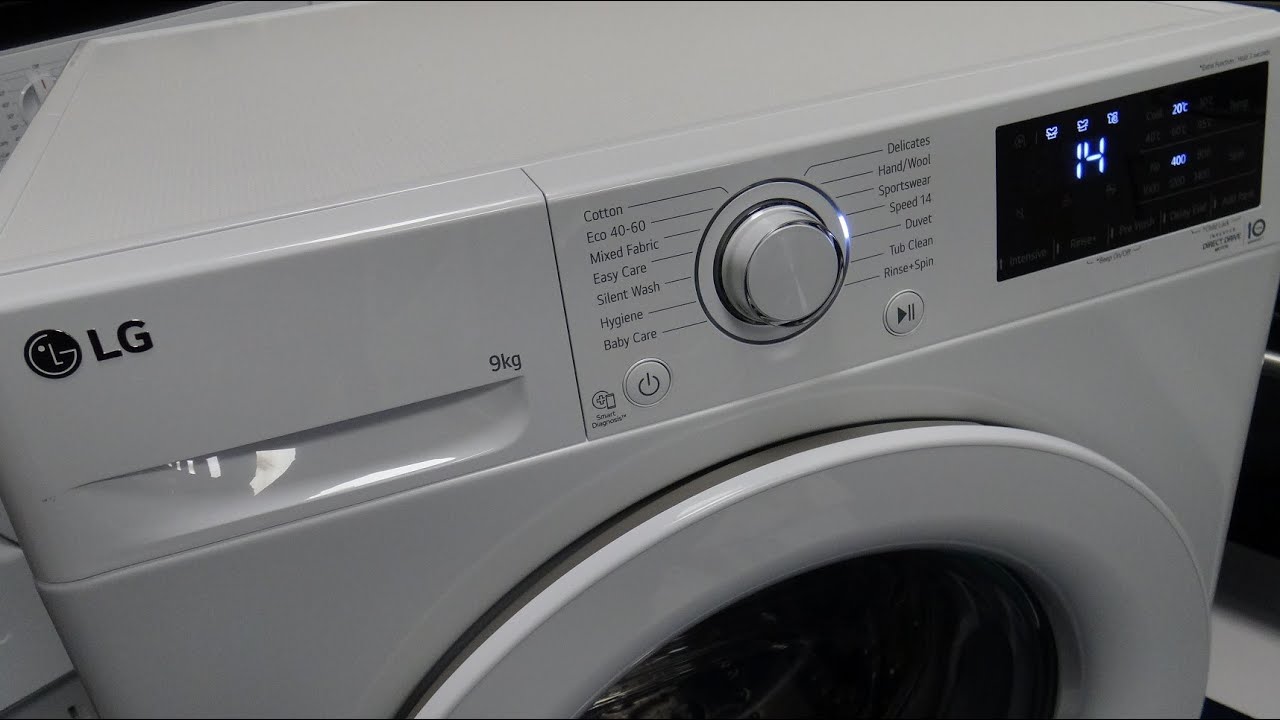 Стиральная машина LG F4V309WNW, 1400 отжимов, 9 кг