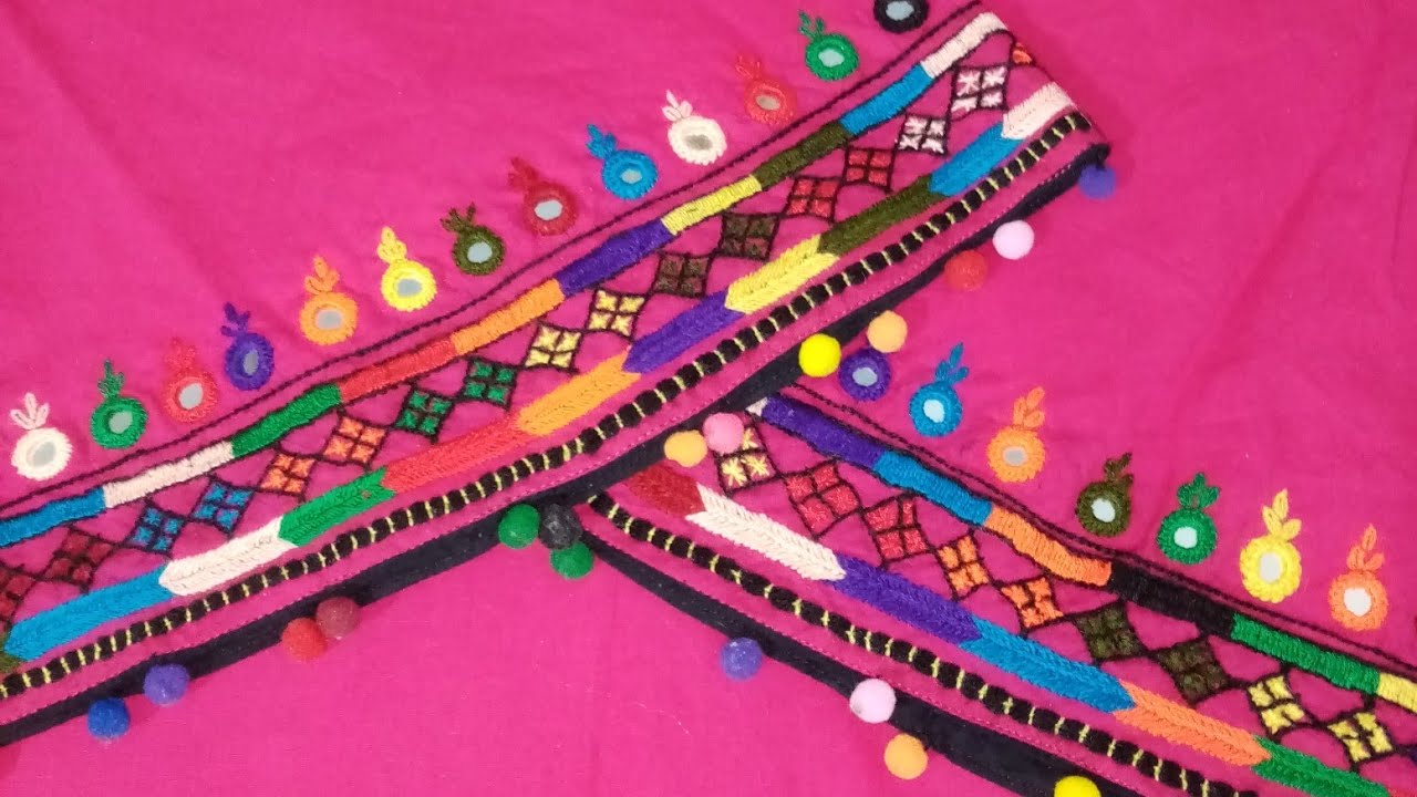 Balochi tanka||Balochi embroidery work simple and easy